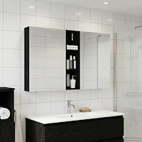 vidaXL Badrumsskåpsset 3 pcs 120 x 14,5 x 70 cm Konstruerat trä