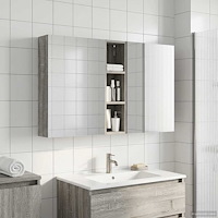 vidaXL Badrumsskåpsset 3 pcs 120 x 14,5 x 70 cm Konstruerat trä