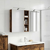 vidaXL Badrumsskåpsset 3 pcs 120 x 14,5 x 70 cm Konstruerat trä