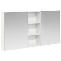 vidaXL Badrumsskåpsset 3 pcs 130 x 14,5 x 70 cm Konstruerat trä