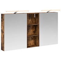 vidaXL Badrumsskåpsset 3 pcs 130 x 14,5 x 70 cm Konstruerat trä
