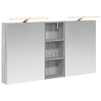 vidaXL Badrumsskåpsset 3 pcs 130 x 14,5 x 70 cm Konstruerat trä