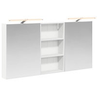 vidaXL Badrumsskåpsset 3 pcs 140 x 14,5 x 70 cm Konstruerat trä