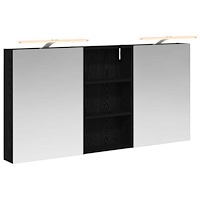 vidaXL Badrumsskåpsset 3 pcs 140 x 14,5 x 70 cm Konstruerat trä