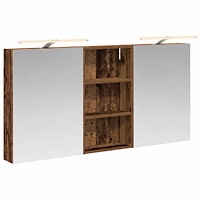 vidaXL Badrumsskåpsset 3 pcs 140 x 14,5 x 70 cm Konstruerat trä