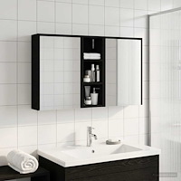 vidaXL Badrumsskåpsset för 3 pcs 106 x 16 x 62,5 cm Konstruerat trä