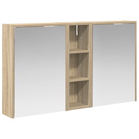 vidaXL Badrumsskåpsset för 3 pcs 106 x 16 x 62,5 cm Konstruerat trä