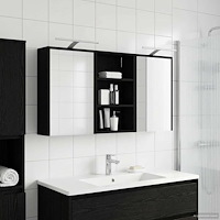vidaXL Badrumsskåpsset 3 pcs 126 x 16 x 62.5 cm Konstruerat trä