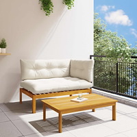 vidaXL 2 Stycke Akaciaträ Brun