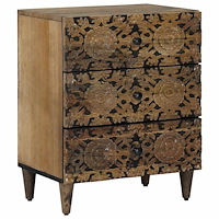 vidaXL Sängskåp med låda Brun 50 x 33 x 60 cm Massivt mangoträ