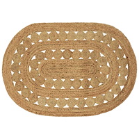 vidaXL Matta Brun 100 x 152 cm Jute