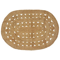 vidaXL Matta Brun 122 x 183 cm Jute