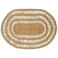 vidaXL Matta Brun 100 x 152 cm Jute