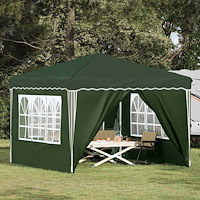 vidaXL Pop-up Partytält Grön 288 x 288 x 245 cm Oxford Tyg