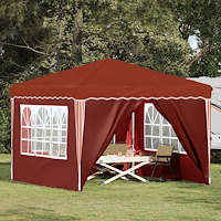 vidaXL Pop-up Partytält Terracotta 288 x 288 x 245 cm Oxford Tyg