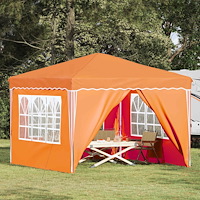 vidaXL Pop-up Partytält Orange 288 x 288 x 245 cm Oxford Tyg