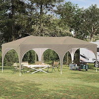 vidaXL Pop-up Partytält Kräm 575 x 288 x 245 cm Oxford Tyg