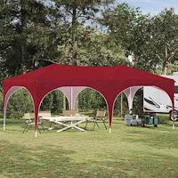 vidaXL Pop-up Partytält Vinröd 575 x 288 x 245 cm Oxford Tyg