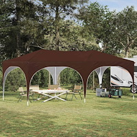 vidaXL Pop-up Partytält Brun 575 x 288 x 245 cm Oxford Tyg