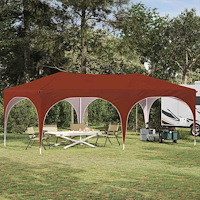 vidaXL Pop-up Partytält Terracotta 575 x 288 x 245 cm Oxford Tyg