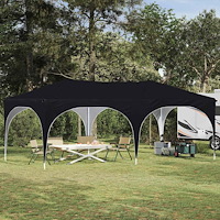 vidaXL Pop-up Partytält Svart 575 x 288 x 245 cm Oxford Tyg