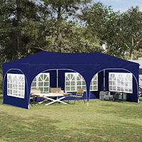 vidaXL Pop-up Partytält Blå 575 x 288 x 245 cm Oxford Tyg