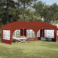 vidaXL Pop-up Partytält Terracotta 575 x 288 x 245 cm Oxford Tyg