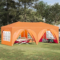 vidaXL Pop-up Partytält Orange 575 x 288 x 245 cm Oxford Tyg