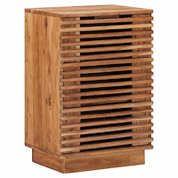 vidaXL Nattduksbord med låda Naturfärg 40 x 30 x 60 cm