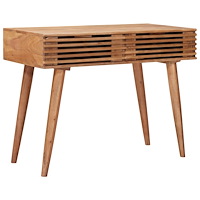 vidaXL Skrivbord med låda med lagring Naturfärg 100 x 48 x 76 cm