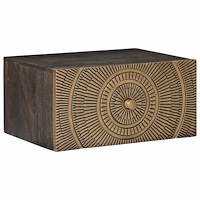 vidaXL Nattduksbord Mässing 40 x 30 x 20 cm