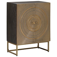 vidaXL Sideboard Mässing 53,5 x 30 x 70 cm