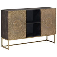vidaXL Sideboard Mässing 105 x 30 x 70 cm