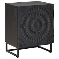 vidaXL Nattduksbord Svart 40 x 30 x 50 cm