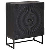 vidaXL Sideboard Svart 55 x 30 x 70 cm