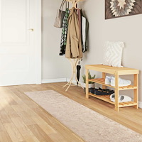vidaXL Mattlöpare MARSA Beige 50 x 400 cm Polyester och PVC