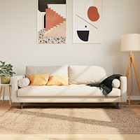 vidaXL Mattlöpare MARSA Gul 120 x 170 cm Polyester och PVC