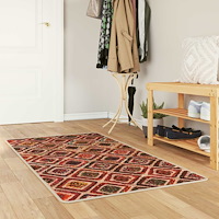 vidaXL Mattlöpare MARSA Flerfärgsdesign 80 x 100 cm Polyester och PVC