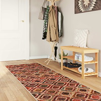 vidaXL Mattlöpare MARSA Flerfärgsdesign 100 x 450 cm Polyester och PVC