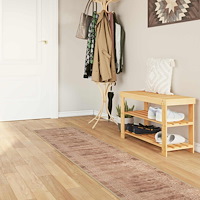 vidaXL Mattlöpare MARSA Vit 50 x 250 cm Polyester och PVC