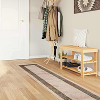 vidaXL Mattlöpare MARSA Svart 50 x 350 cm Polyester och PVC