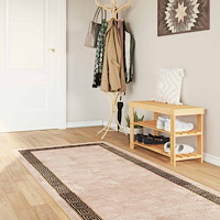 vidaXL Mattlöpare MARSA Svart 80 x 250 cm Polyester och PVC