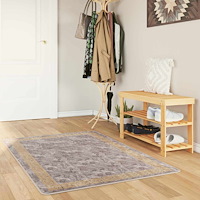 vidaXL Mattlöpare MARSA Grå 100 x 150 cm Polyester och PVC