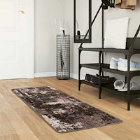 vidaXL Mattlöpare MARSA Svart 50 x 150 cm Polyester och PVC