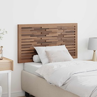 vidaXL Huvudgavel Väggmonterad Naturfärg 100 cm Massivt teakträ