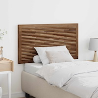 vidaXL Huvudgavel Väggmonterad Naturfärg 100 cm Massivt teakträ