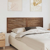 vidaXL Huvudgavel Väggmonterad Naturfärg 160 cm Massivt teakträ