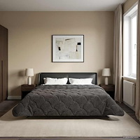 vidaXL Sommar Duvet Antracit 200 x 240 cm Mikrofiber och Teddyfleece