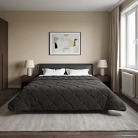 vidaXL Sommar Duvet Antracit 200 x 220 cm Mikrofiber och Teddyfleece