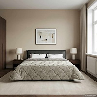 vidaXL Sommar Duvet Ljusgrå 200 x 240 cm Mikrofiber och Teddyfleece